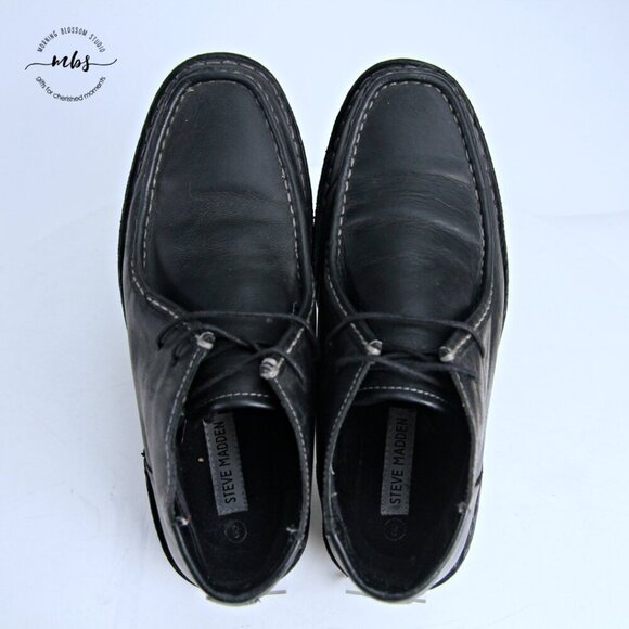 Steve Madden Handler Wallabee Boots Black‎ Men 8 main image 11